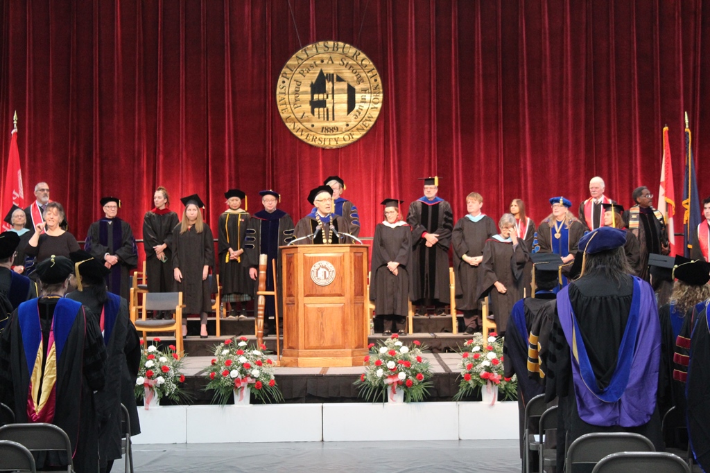 winter commencement enyedi dais