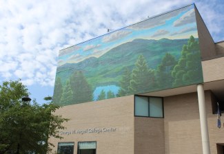 Alumnus and His Wife Fund High Peaks Mural on Angell College Center