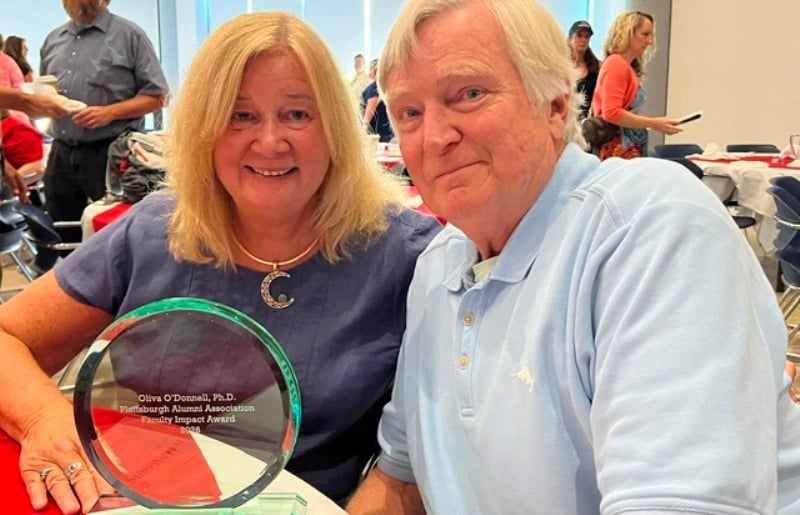 Olivia O'Donnell with husband Tom